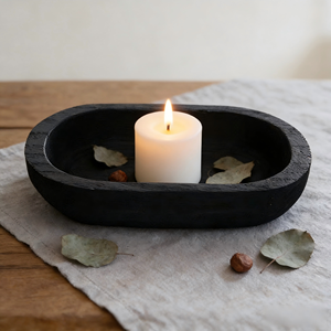 Ciotole per Candele in Legno, Decorazioni Natalizie e per Feste - Product Image 1