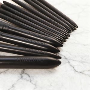 Eihodo - Juego de 12 brochas de maquillaje con mango de madera y pelo animal para base - Product Image 4