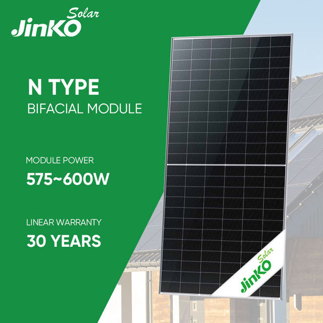 For Solar Panel 570-590W Double Glass N-Type HJT Bifacial PERC PV Modules 22.84% Efficiency