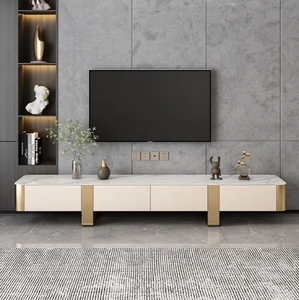 Nordic đơn giản Bàn cà phê Rock tấm TV tủ và Bàn cà phê kết hợp tủ đá cẩm thạch MDF đơn giản trong phòng khách hiện đại - Product Image 2