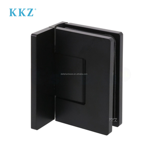 Charnière <span class=keywords><strong>de</strong></span> <span class=keywords><strong>porte</strong></span> <span class=keywords><strong>de</strong></span> douche CRL en laiton chromé poli, verre au mur à 90 degrés avec couvercle à vis dissimulée - Product Image 3
