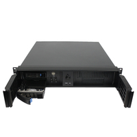 Caja de servidor compacto Mini-ITX 2U, chasis Montado en Rack con caja de PC industrial de 480mm de profundidad