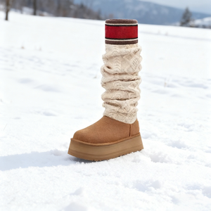 Botas de Nieve Térmicas Casuales de Alta Calidad para Mujer, Otoño Invierno, Cómodas, Cálidas, de Forro Polar, Elegantes, Clásicas, de Color Sólido - Product Image 2