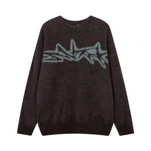 낮은 MOQ 플리스 레터 커스텀 서비스 스트리트웨어 니트 스웨터 남성 니트웨어 제조 남성용 스웨터 니트웨어 - Product Image 5