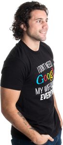 Mi esposa sabe todo, divertida camiseta sin mangas con estampado de texto y cuello redondo, 100% algodón, unisex, para Internet - Product Image 4