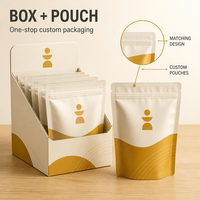 Boîtes de présentation en carton kraft personnalisées avec logo pour bonbons, biscuits, desserts, gaufres – Présentoirs de comptoir à ouverture facile