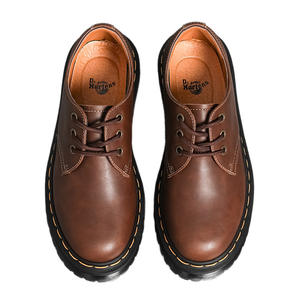 Scarpe Casual da Uomo Vintage con Suola Spessa in Pelle <span class=keywords><strong>Crazy</strong></span> Horse, Suola a Spugna, 3 Fori, Allacciatura Impermeabile - Product Image 5