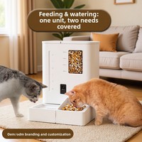 Comedero Automático Inteligente para Mascotas con Control por WiFi a través de Aplicación, Dispensador de Agua y Comida, Cámara con Video, para Proveedores de Tiendas de Mascotas