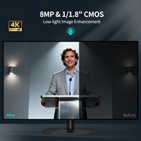 Caméra PTZ 4K Ultra HD avec suivi automatique et cadrage automatique, zoom 20X, USB3.0, HDMI, streaming IP en direct pour enregistrement vidéo en salle de conférence
