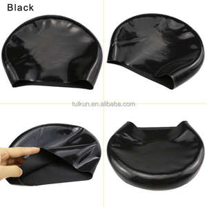 <span class=keywords><strong>Bonnet</strong></span> de bain professionnel unisexe en silicone souple pour l'entraînement de course Impression personnalisée Chapeau de natation de course confortable et antidérapant - Product Image 4