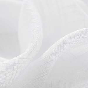 Nouveau matériau hôtel qualité solide Voile tissu blanc lin voilages pour le salon chambre Tulle voilage - Product Image 4