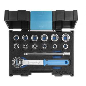 GEDORE - D Juego de enchufes de 20-1/4 ''con perfil métrico UD (14 piezas) - Product Image 1