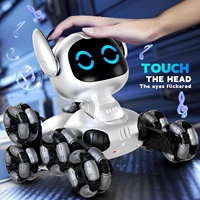 4DRC Y9 Ferngesteuerter Roboterhund 2.4G 8-Rad-Deformierbares RC-Stunt-Auto mit Gestensteuerung, interaktives Haustierspielzeug mit LED-Lichtern & Musik