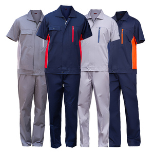 Ropa de trabajo de manga corta caliente <span class=keywords><strong>para</strong></span> hombres y mujeres chaqueta de trabajo de construcción <span class=keywords><strong>pantalones</strong></span> uniformes de ropa industrial personalizados - Product Image 2