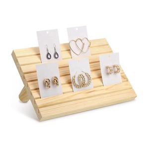 Support de présentation de cartes de vœux facile à assembler, en bois de bambou, pour sachets de thé - Product Image 1