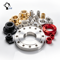 Pièces de bride usinées CNC de précision sur mesure en acier inoxydable, laiton, aluminium, pièces de bride usinées CNC, pièces de bride anodisées