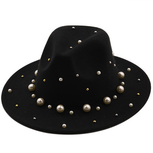 Nuovo Cappello Fedora Jazz a Tesa Larga in Pura Lana Merino 100% Regolabile Unisex per Feste e Pesca Accessorio di Moda - Product Image 4