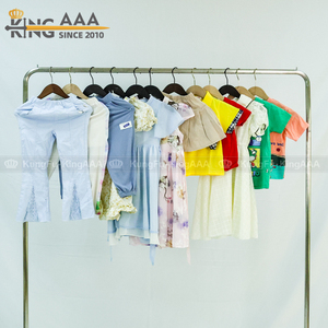 Vêtements d'été pour bébés et enfants à prix abordable 2025 – Friperie de produits pour bébés, vêtements d'<span class=keywords><strong>occasion</strong></span> en coton à manches courtes à imprimé animal, en stock - Product Image 5