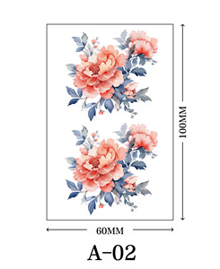 Miniature Flower Temporary <b>Tattoo</b> Sticker Waterproof Body Art <b>Paper</b> Decal for Children Party Decoration Festival Use - Product Image 4