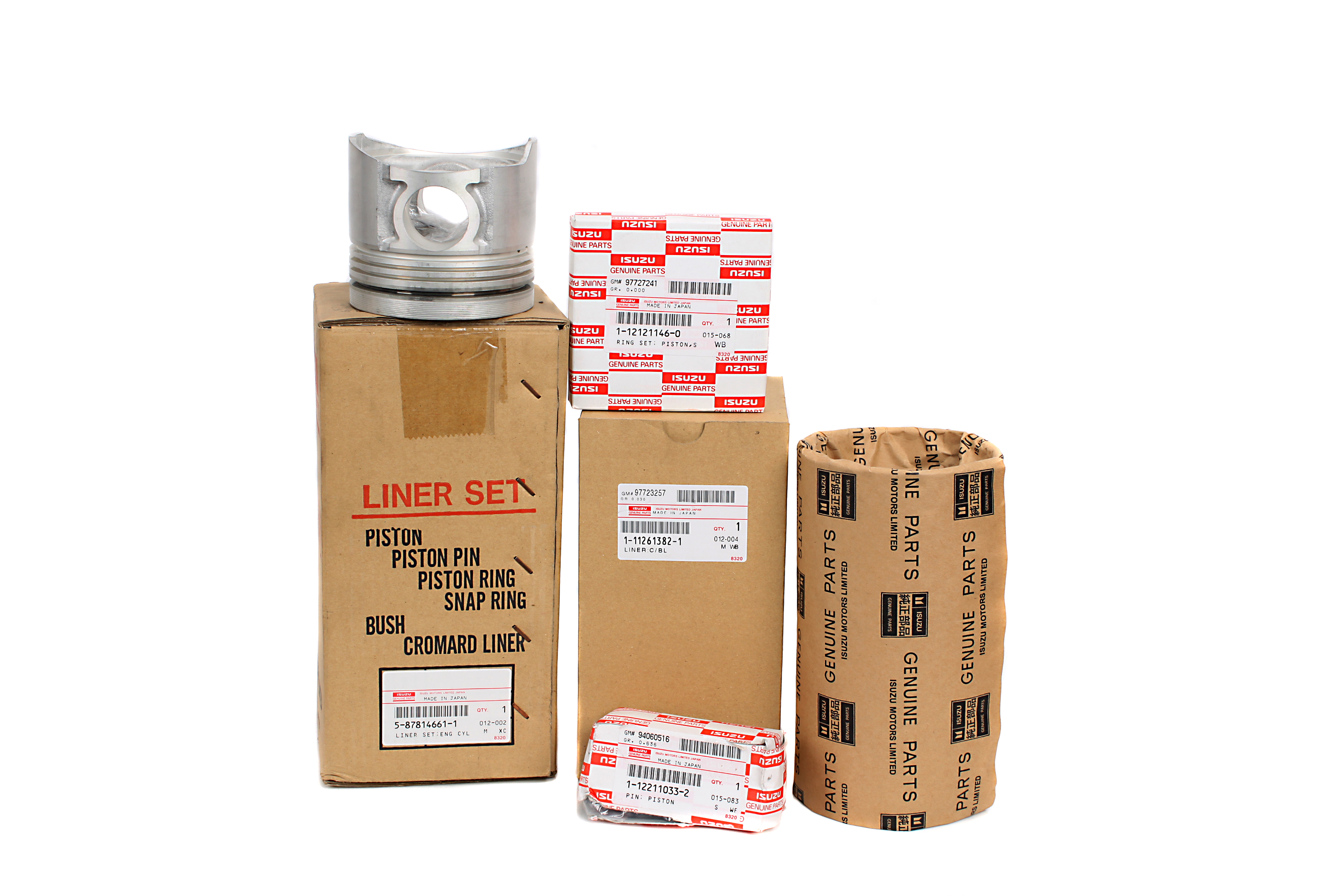 Piston Kit & Cylinder Liner Set for Isuzu 4HK1/6HK1 Engines