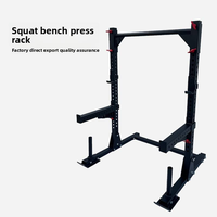 Support de Squat Semi-Professionnel Ajustable de Qualité Commerciale, Pliable en Acier, Équipement de Fitness pour Entraînement Professionnel
