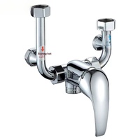 Chauffe-eau électrique, accessoires de robinetterie en U, ensemble complet moderne et simple pour salle de bain, robinet d'eau froide et chaude, pomme de douche