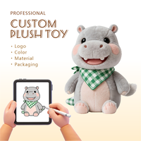 Peluche Hippopotame Personnalisée de Haute Qualité, Ornements de Bureau, Poupée de Dessin Animé, Cadeaux de Fête, Porte-clés Animal, Design Coussin