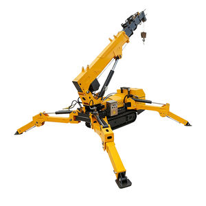Mini-grue araignée sur chenilles HUADA 3, 5 et 8 tonnes avec système hydraulique, hauteur de levage de 8 m, conception sur chenilles, composants essentiels du moteur - Product Image 2