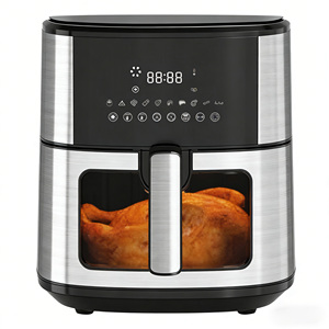 Friteuse électrique carrée numérique 6,5 L/7,5 L en plastique avec fonctions de cuisson à air chaud, cuisson économe en énergie, cuisson rapide, nettoyage facile - Product Image 1