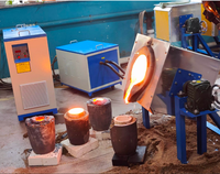 100kg 500kg 1T 2T 5T Four Fonderie Fonderie Acier Fer Métal Fusion Induction Électrique Four Industriel pour Fonte