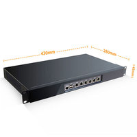 Hardware para Rack, Servidor Doméstico X86, 6 Puertos Gigabit LAN, 6*Rj45 Gbe LAN, Pfsense, Opnsense, J6412, Mini PC Industrial sin Ventilador, Firewall