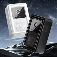 Visiophone à Interphone Bidirectionnel, 38 Sonneries Classiques, Vision Nocturne Infrarouge 480P, Caméra de Sonnette WiFi Sans Fil pour Maison Intelligente