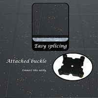 25 MM ineinandergreifende Fliesene schwerlast Gummi-Bodenmatte Fitness-Matten für Garage Fitness, Laufband-Matten, Fitness-Boden
