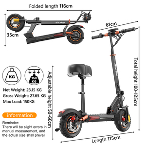 Ienyrid M4 Pro S+ 12.5ah Scooter for Adults Powerful 48v Scooters Men Version Ie-m4 - Product Image 4