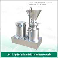 Prix d'usine Moulin colloïdal 1,5 kW de qualité alimentaire pour le broyage de beurre de cacahuète, de soja, de sésame, de haricot rouge et de noix de cajou, pour la production d'aliments de collation