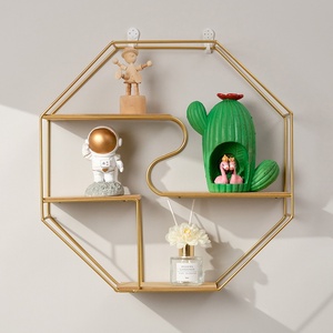 Étagère de Rangement <span class=keywords><strong>Murale</strong></span> Verticale Créative <span class=keywords><strong>en</strong></span> <span class=keywords><strong>Fer</strong></span> d'Inspiration Scandinave, Décoration <span class=keywords><strong>Murale</strong></span> Métallique <span class=keywords><strong>Moderne</strong></span> pour Restaurant et Salon - Product Image 2