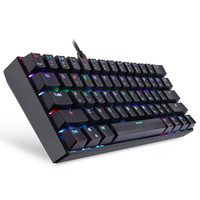 Motospeed CK61RGB Clavier de jeu filaire Mini clavier Accessoire PC Clavier mécanique USB 61 touches
