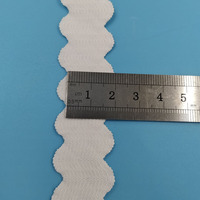Bande élastique en nylon de 2 cm pour vêtements, ruban picot extensible pour la couture DIY de textiles de maison
