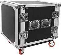 10U Dikey DJ Amfi Rafı Taşıma Çantası 3/8 ATA300 Tekerlekli
