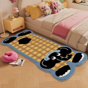 Tappeto Moderno Rotondo Semplice e Astratto, Realizzato a Macchina, Antiscivolo, per Soggiorno, Camera da Letto e Comodino - Product Image 3