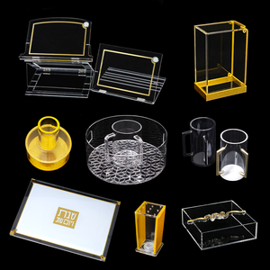 Cửa hàng bán lẻ xoay trường hợp tông phía trước đứng Acrylic Hộp hiển thị benchers challah Bìa judaica mezuzah tùy chỉnh hộp diêm - Product Image 5