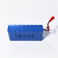 CY disesuaikan 18650 2S8P 7.4V 16000mAh baterai Lithium Ion isi ulang CE bersertifikat 500 siklus untuk elektronik Digital/skuter
