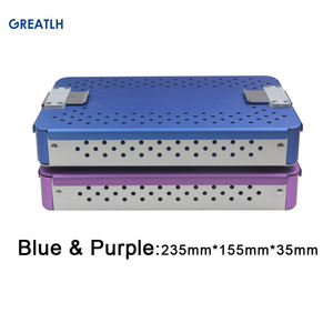 Chất lượng cao Hợp kim nhôm khử trùng hộp với Silicone Pad khử trùng tủ khử trùng dụng cụ phẫu thuật - Product Image 2