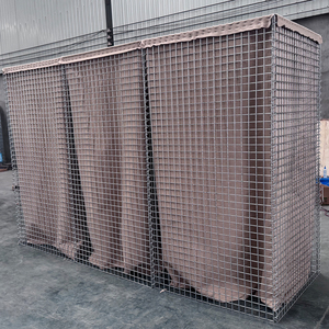 Barrière anti-inondation Hesco robuste, déployable rapidement, avec boîte gabion doublée de géotextile pour la défense civile et le contrôle de l'érosion - Product Image 5