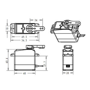 DS3225 <strong>25KG</strong> Dasheng Servo DS3235PRO Alloy Steel Gear <strong>Waterproof</strong> Digital Servo - Product Image 4