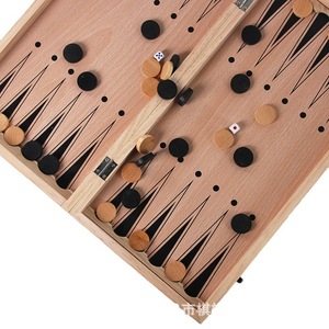 Tablero de ajedrez magnético de madera 3 en 1 de 17,5 pulgadas y 44cm, caja de ajedrez para juego en interiores - Product Image 6