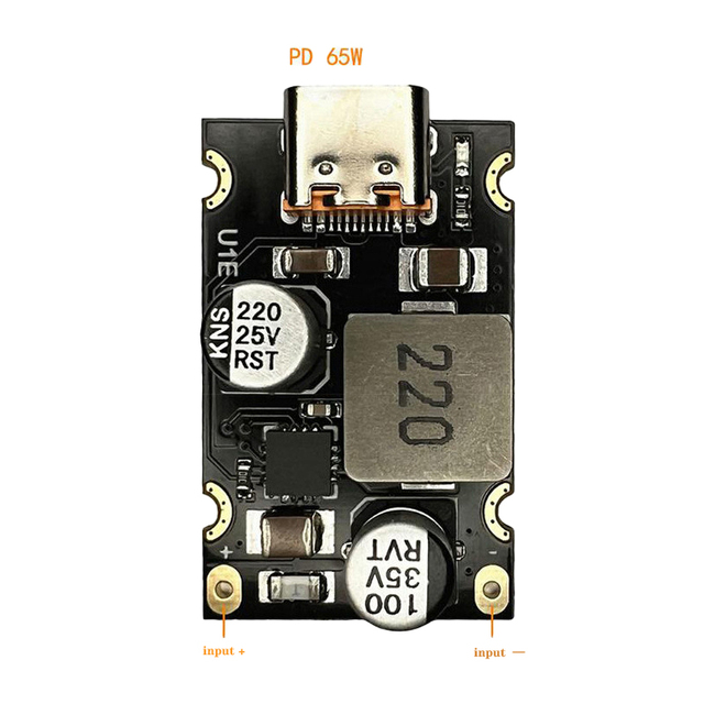 PD65W Fast Charging Module Type-C Interface Supports PD3.1 PPS QC3.0 SCP FR-4 PCB-406