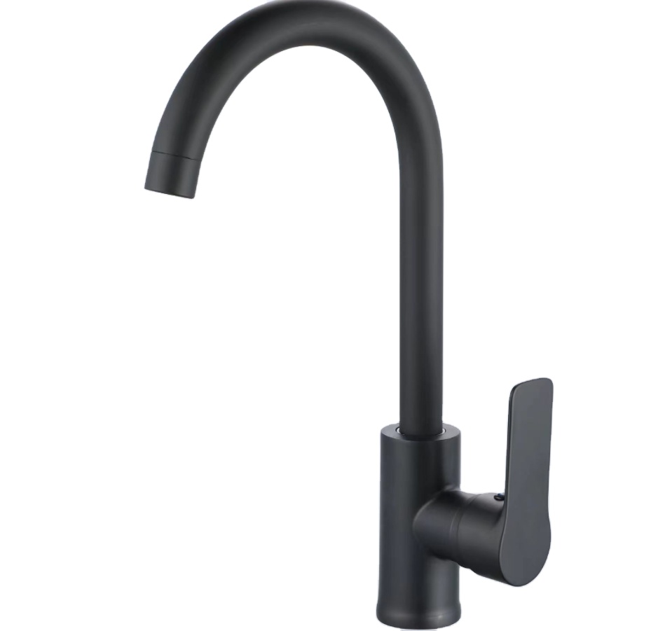 Obtenga pvd grifo de cocina negro para una operación impecable