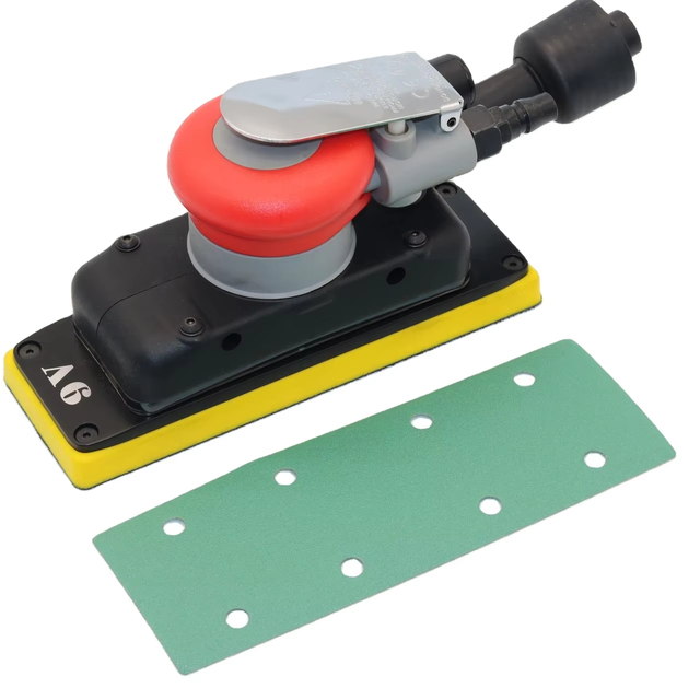 OEM High-Quality 3" X 8" (70*198MM) Pneumatic Square Orbital Sander Ideal for Woodworking Air Tools for Wood Metal Auto Body