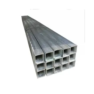 Fornitura diretta in fabbrica di tubo quadrato zincato tubo quadrato steelSupport perforazione personalizzata e verniciato a polvere